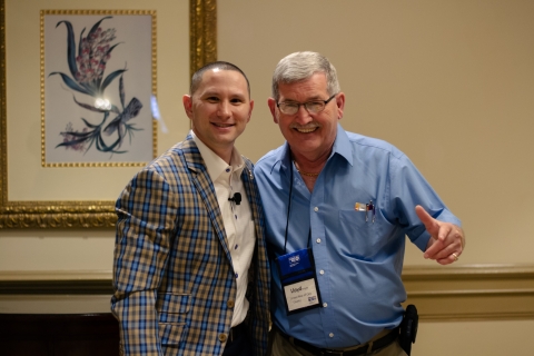 Lloyd at a conference
